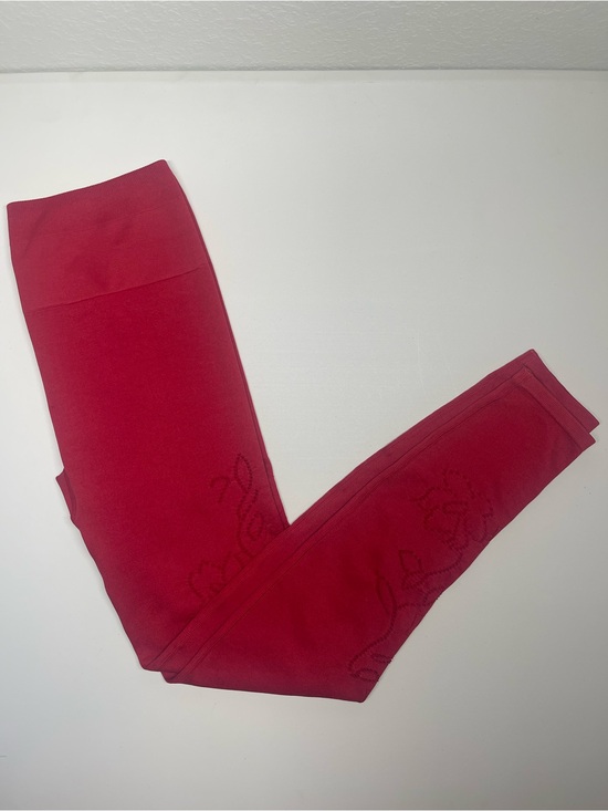 Fabletics Pants - Fabletics High-Waisted Lace Seamless Leggings Deep Red NWT Size M